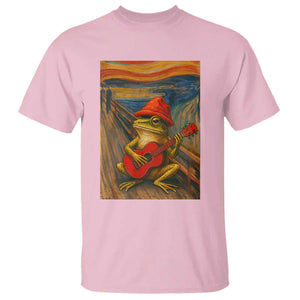 Funny Frog T Shirt Playing Guitar Van Gogh Starry Night Art Parody TS12 Light Pink Print Your Wear