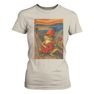 Funny Frog T Shirt For Women Playing Guitar Van Gogh Starry Night Art Parody TS12 Sand Print Your Wear