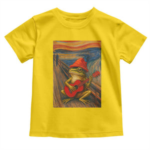 Funny Frog Toddler T Shirt Playing Guitar Van Gogh Starry Night Art Parody TS12 Daisy Print Your Wear