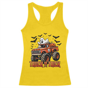 Truck Or Treat Ghost Racing Racerback Tank Top Funny Halloween Monster Truck Lover TS12 Daisy Print Your Wear