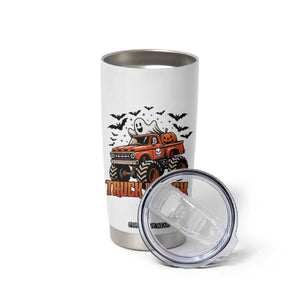 Truck Or Treat Ghost Racing Tumbler Cup Funny Halloween Monster Truck Lover TS12 Print Your Wear