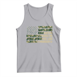 Hunter Life Joke Tank Top Hunting Makes Me Feel Less Murdery TS12 Athletic Heather Print Your Wear