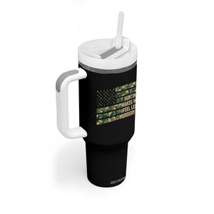 Hunter Life Joke Tumbler With Handle Hunting Makes Me Feel Less Murdery TS12 Print Your Wear