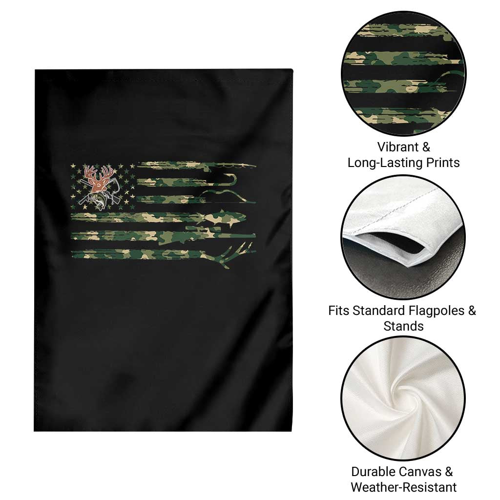 Hunting And Fishing Life Garden Flag American Flag TS12 Print Your Wear