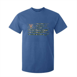 Hunting And Fishing Life T Shirt For Kid American Flag TS12 Royal Blue Print Your Wear