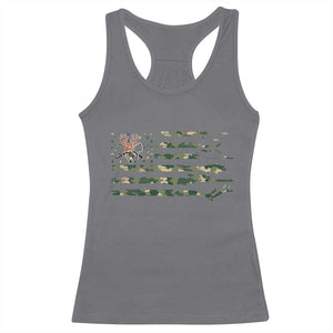 Hunting And Fishing Life Racerback Tank Top American Flag TS12 Charcoal Print Your Wear