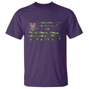 Hunting And Fishing Life T Shirt American Flag TS12 Purple Print Your Wear