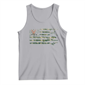 Hunting And Fishing Life Tank Top American Flag TS12 Athletic Heather Print Your Wear