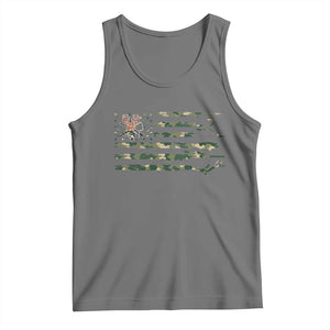 Hunting And Fishing Life Tank Top American Flag TS12 Black Heather Print Your Wear