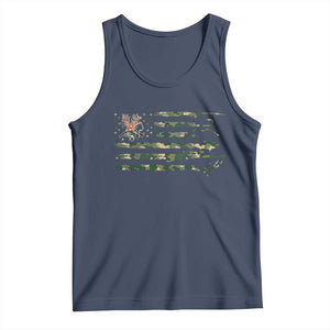 Hunting And Fishing Life Tank Top American Flag TS12 Navy Print Your Wear