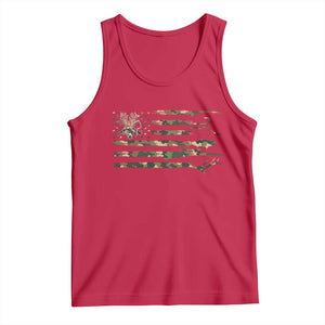 Hunting And Fishing Life Tank Top American Flag TS12 Red Print Your Wear