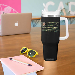 Hunting And Fishing Life Tumbler With Handle American Flag TS12 Print Your Wear