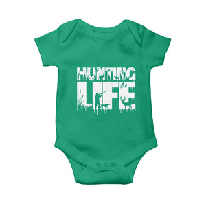 Hunting Life Baby Onesie Funny Hunter Gift TS12 Irish Green Print Your Wear