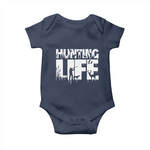Hunting Life Baby Onesie Funny Hunter Gift TS12 Navy Print Your Wear