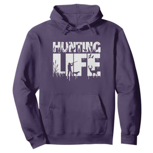Hunting Life Hoodie Funny Hunter Gift TS12 Purple Print Your Wear