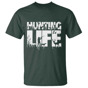 Hunting Life T Shirt Funny Hunter Gift TS12 Dark Forest Green Print Your Wear