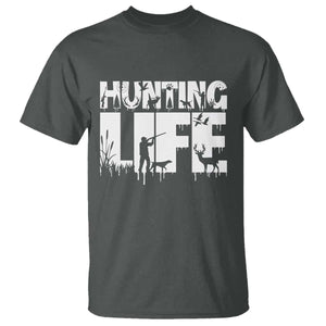 Hunting Life T Shirt Funny Hunter Gift TS12 Dark Heather Print Your Wear