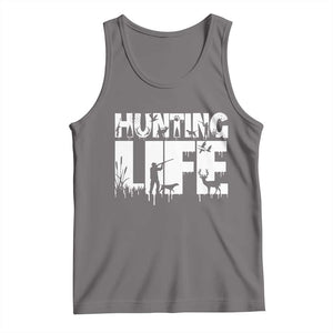 Hunting Life Tank Top Funny Hunter Gift TS12 Deep Heather Print Your Wear