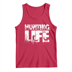 Hunting Life Tank Top Funny Hunter Gift TS12 Red Print Your Wear