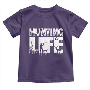 Hunting Life Toddler T Shirt Funny Hunter Gift TS12 Purple Print Your Wear