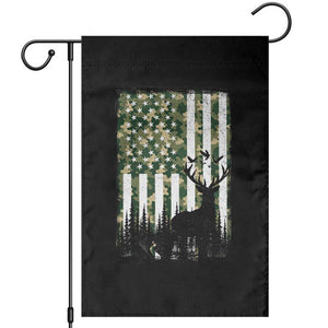 Deer Hunting Garden Flag American Flag Camo Gift TS12 Black Print Your Wear