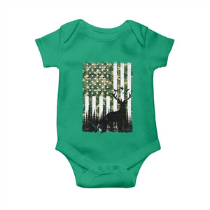 Deer Hunting Baby Onesie American Flag Camo Gift TS12 Irish Green Print Your Wear