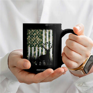 Deer Hunting Coffee Mug American Flag Camo Gift TS12 Print Your Wear