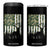 Deer Hunting 4 in 1 Can Cooler Tumbler American Flag Camo Gift TS12 One Size: 16 oz Black Print Your Wear
