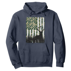 Deer Hunting Hoodie American Flag Camo Gift TS12 Navy Print Your Wear