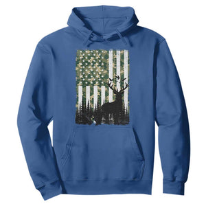 Deer Hunting Hoodie American Flag Camo Gift TS12 Royal Blue Print Your Wear