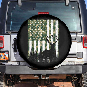 Deer Hunting Spare Tire Cover American Flag Camo Gift TS12 No hole Black Print Your Wear