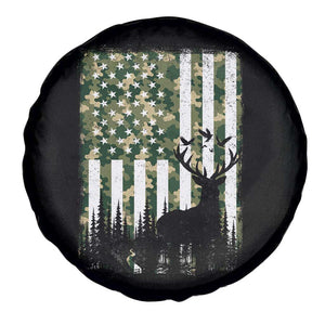 Deer Hunting Spare Tire Cover American Flag Camo Gift TS12 Print Your Wear