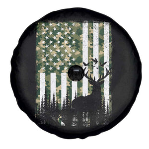 Deer Hunting Spare Tire Cover American Flag Camo Gift TS12 Print Your Wear