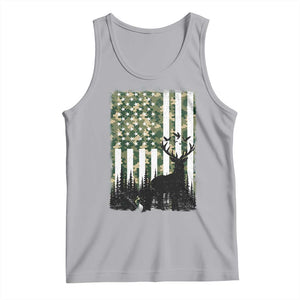 Deer Hunting Tank Top American Flag Camo Gift TS12 Athletic Heather Print Your Wear