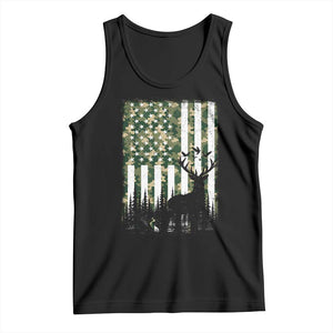 Deer Hunting Tank Top American Flag Camo Gift TS12 Black Print Your Wear