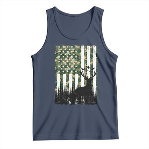 Deer Hunting Tank Top American Flag Camo Gift TS12 Navy Print Your Wear