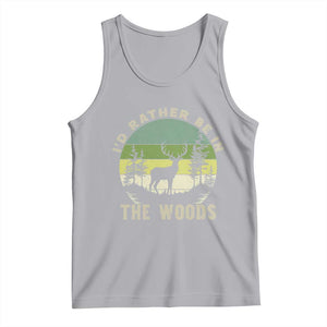 Hunting Season Tank Top I Would Rather Be In The Woods TS12 Athletic Heather Print Your Wear