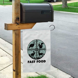 Funny Hunter Joke Garden Flag Hunting Fast Food Animals TS12 Print Your Wear