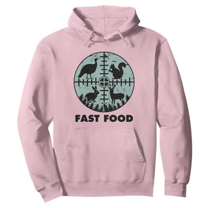 Funny Hunter Joke Hoodie Hunting Fast Food Animals TS12 Light Pink Print Your Wear