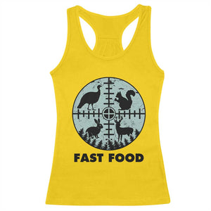 Funny Hunter Joke Racerback Tank Top Hunting Fast Food Animals TS12 Daisy Print Your Wear