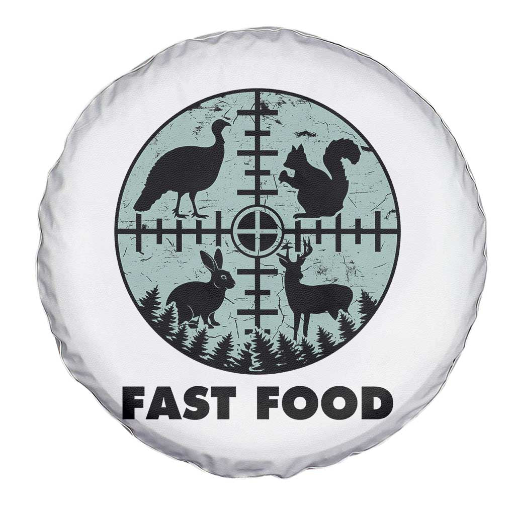 Funny Hunter Joke Spare Tire Cover Hunting Fast Food Animals TS12 Print Your Wear