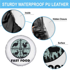 Funny Hunter Joke Spare Tire Cover Hunting Fast Food Animals TS12 Print Your Wear