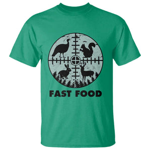 Funny Hunter Joke T Shirt Hunting Fast Food Animals TS12 Irish Green Print Your Wear