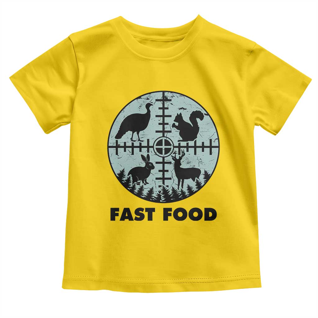 Funny Hunter Joke Toddler T Shirt Hunting Fast Food Animals TS12 Daisy Print Your Wear