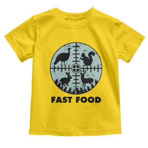 Funny Hunter Joke Toddler T Shirt Hunting Fast Food Animals TS12 Daisy Print Your Wear