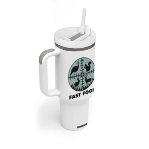 Funny Hunter Joke Tumbler With Handle Hunting Fast Food Animals TS12 Print Your Wear
