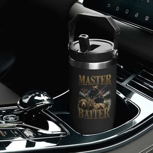 Hunting Lovers Dad Gift Flip Straw Tumbler Master Baiter TS12 Print Your Wear