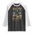 Hunting Lovers Dad Gift Raglan Shirt Master Baiter TS12 Black White Print Your Wear