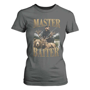 Hunting Lovers Dad Gift T Shirt For Women Master Baiter TS12 Dark Heather Print Your Wear