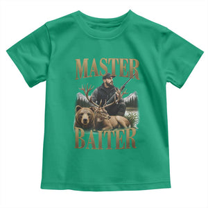 Hunting Lovers Dad Gift Toddler T Shirt Master Baiter TS12 Irish Green Print Your Wear